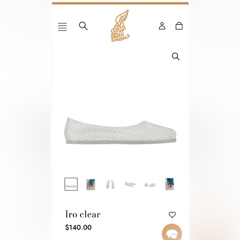 IRO Textured Flats clear shoes